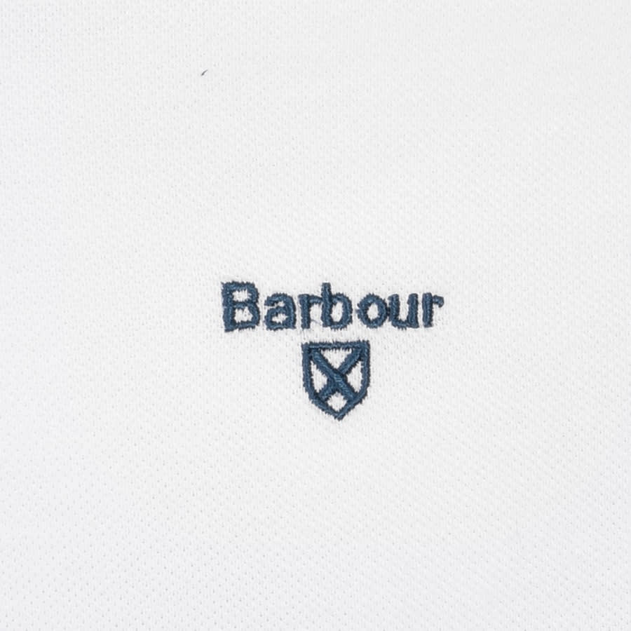 Alternative Image for ProductBarbour Tipped Pique Polo T Shirt White3